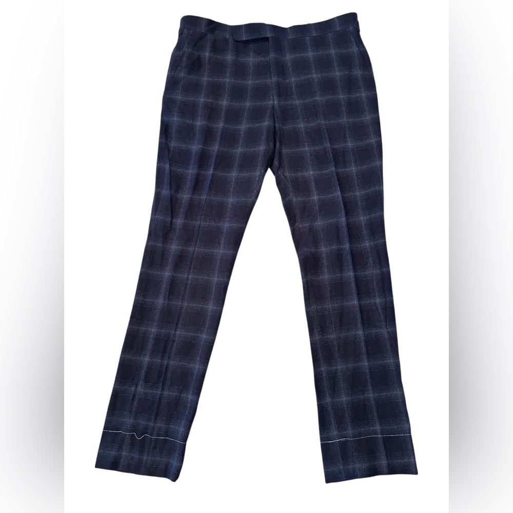 Ralph Lauren - Men’s Purple Label Gregory Plaid Camel Hair Trousers- Size 40 - Picture 2 of 9